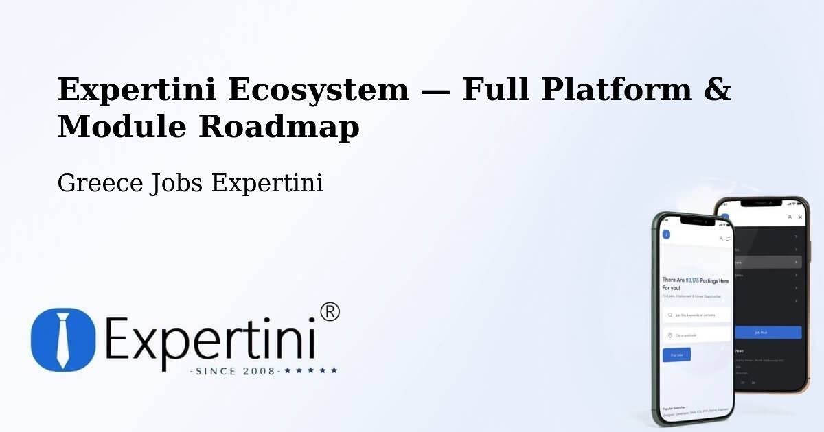 Expertini Ecosystem — Full Platform & Module Roadmap – Sérifos